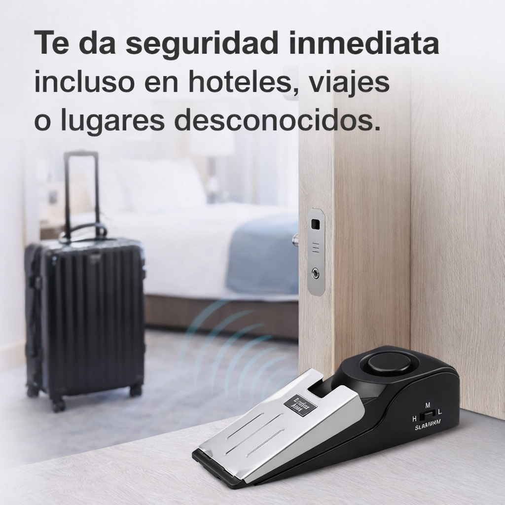 Bloqueador de Puerta con Alarma de Seguridad