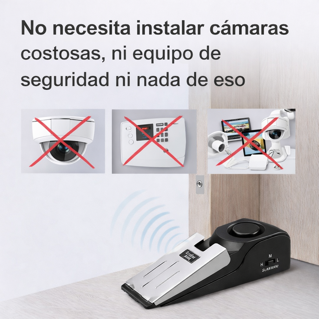 Bloqueador de Puerta con Alarma de Seguridad