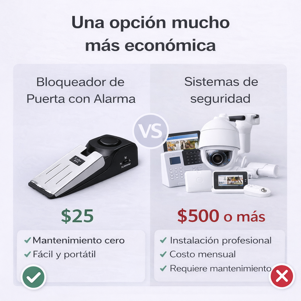 Bloqueador de Puerta con Alarma de Seguridad